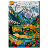 Painting by Numbers Mountain Panorama France